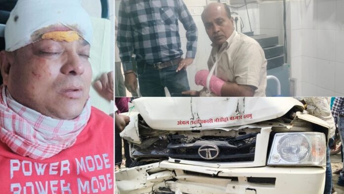 Palamu Road Accident CO Injured Palamu Road Accident CO Injured