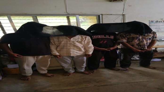 Ranchi Police conducting Operation Prahar raid and arresting criminals during late-night crackdown across the district