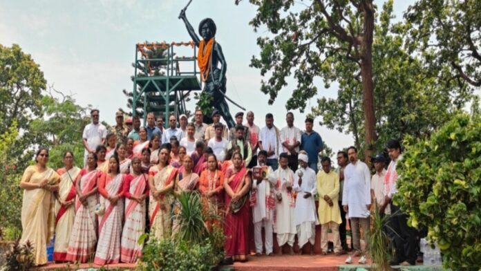 Birsa Munda Tribute Event West Singhbhum Tribute ceremony of Birsa Munda in Kiriburu Meghahatuburu Jharkhand