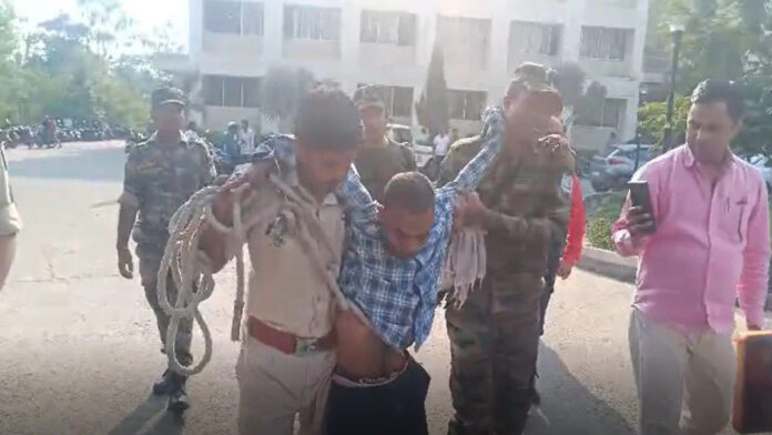 Police investigation scene in Hazaribagh after double murder case of children